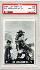 1966 Lost in Space TV Show #45 The Stranger Helps Trading Card PSA 8 NM Topps