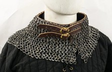 Chainmail Collar 9mm Flat Riveted Ring Titanium Fathers Day Gift