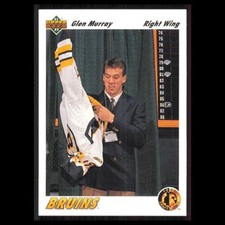 Glen Murray Rookie #69 1991 Upper Deck Boston Bruins Hockey Card NHL NM. rookie card picture