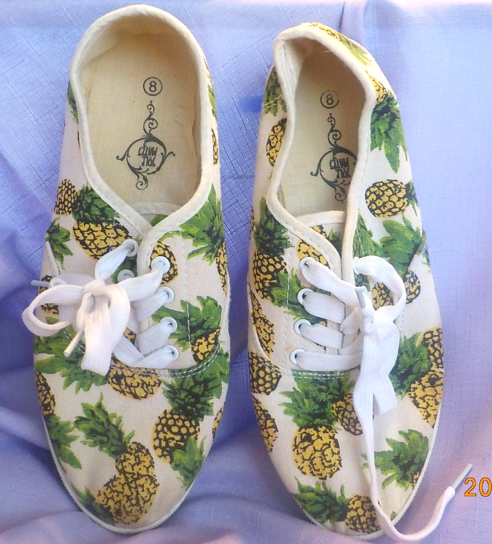 SAOLA Sneakers donna Sole Mates ananas tela pizzo taglia 8