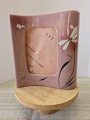 BARBARA BAATZ ORIENTAL STYLE SLIM WAVY FRAME  PINK OMBRE ORCHID MID CENTURY