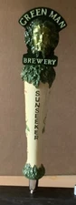 GREEN MAN SUNSEEKER, tap Handle 12.5" , Resin Handle ,Asheville NC, RARE