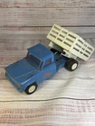 Vintage Mini Tonka Blue Gladiator Jeep Stake Bed Dump Farm Tilt Truck 10”
