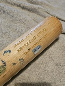Kerry Carpenter Detroit Tigers Game Used Issued Baseball Bat Broken MLB Sticker 