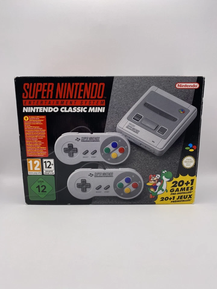 SNES Mini Super Nintendo Classic Mini Entertainment System 21 Spiele OVP wie Neu - Bild 2 von 4
