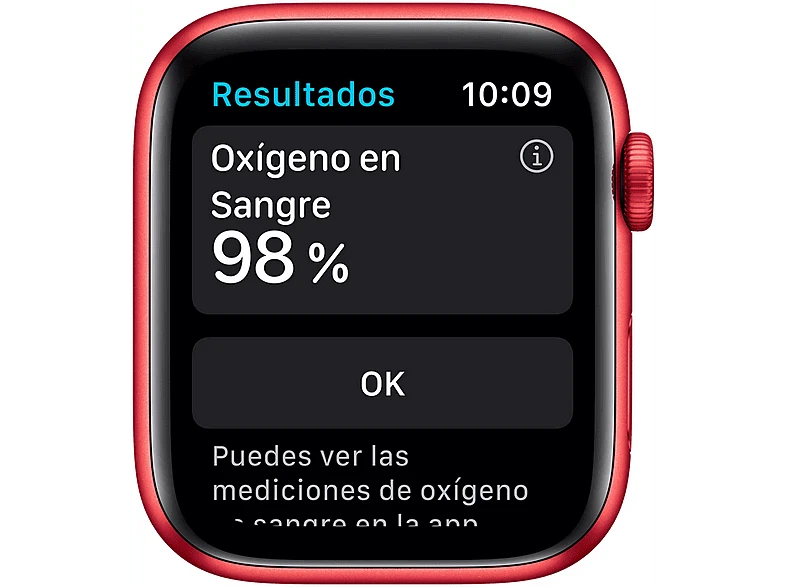 Apple Watch Series 6 (PRODUCT)RED, GPS+CELL, 44 mm, Caja de aluminio en rojo, Co - Imagen 3 de 4