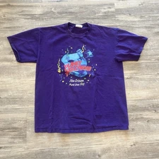 Planet Hollywood New York Vintage 90s Graphic Logo Men’s Blue T-Shirt Size L USA
