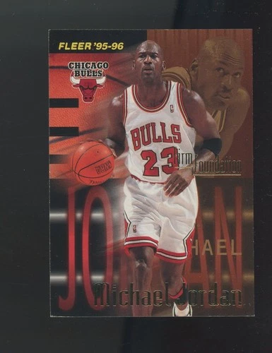 1995-96 Fleer Firm Foundation #323 Michael Jordan Chicago Bulls HOF