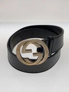 Ceinture GUCCI cuir noir homme 114984 212956 Occasion