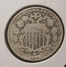 1882-P SHIELD NICKLE, F-VF CONDITION, RARER DATE, GREAT DETAILS ON SHIELD,SHIP 0