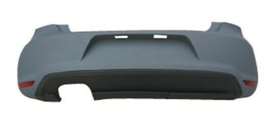 Rear Bumper Primed Complete With Spoiler Double Exhaust Vw Polo Gti 2009-2014 - Image 3