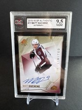 2015-16 Upper Deck SP AUTHENTIC AUTOGRAPH LIMITED #17 Matt Duchene 7/99 KSA 9.5 