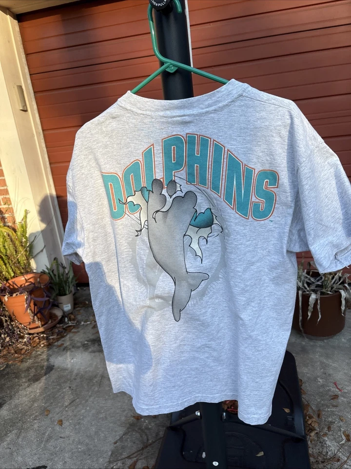 Camiseta De Colección 1993 Miami Dolphins Breakthrough Años 90 Nutmeg Mills Para Hombre Talla XL Foto 4 de 4