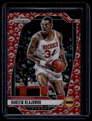 2024-25 Panini Prizm #296 Hakeem Olajuwon Prizms Dragon Year #/88