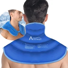 Atsuwell Ice Pack for Neck and Shoulders Cold Compression, Shoulder Ice Packs