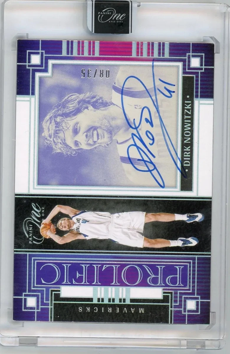 Panini Dirk Nowitzki Basketball Autographed Sports Trading Cards