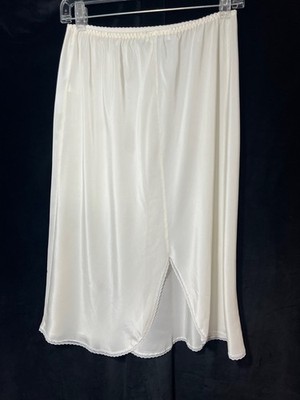 Olga Half Slip Skirt LF Large Off White Sheer Polyester Style