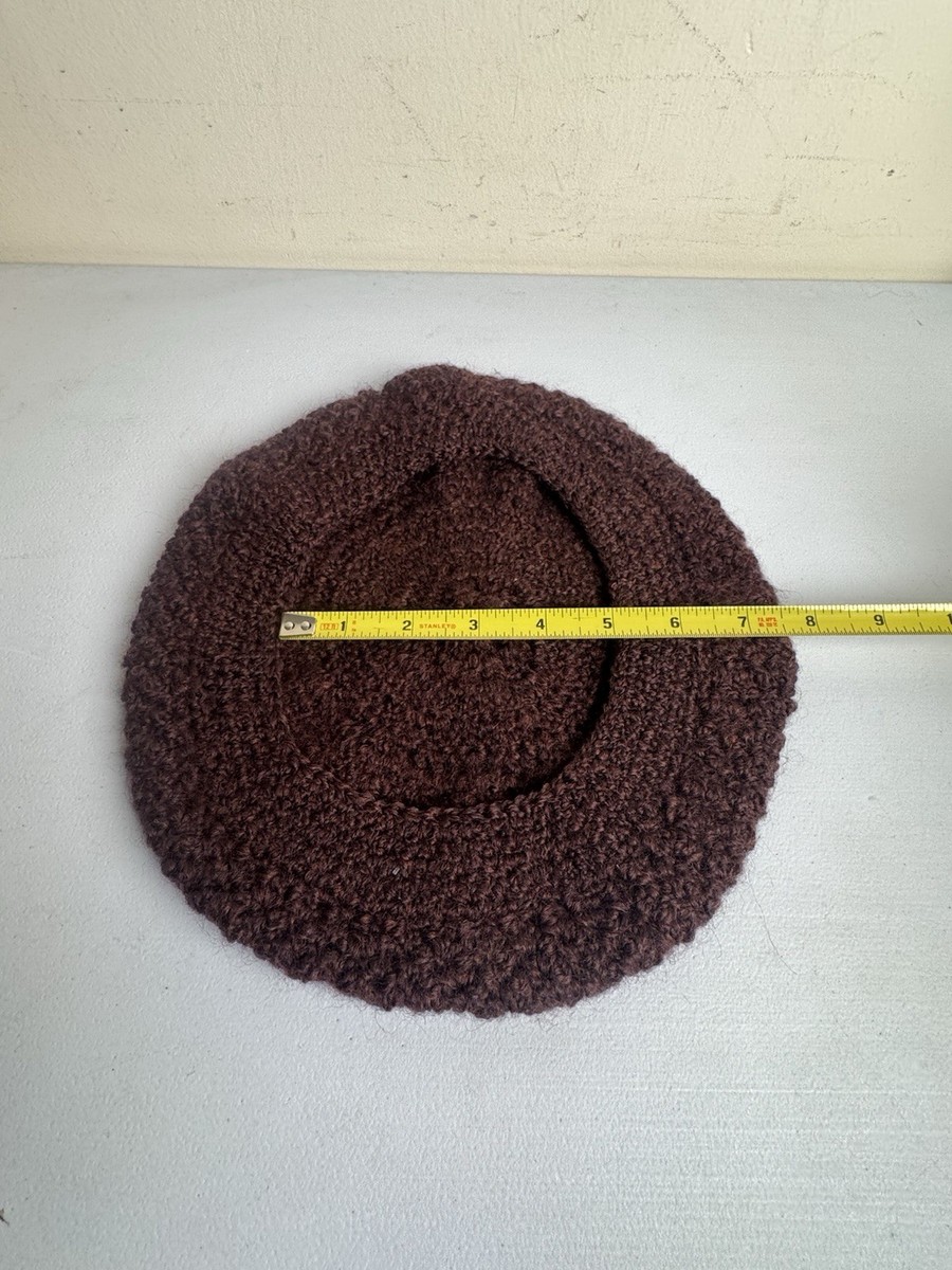 VTG Peruvian Connection 100% Merino Wool Hand knitting French Hat View 4
