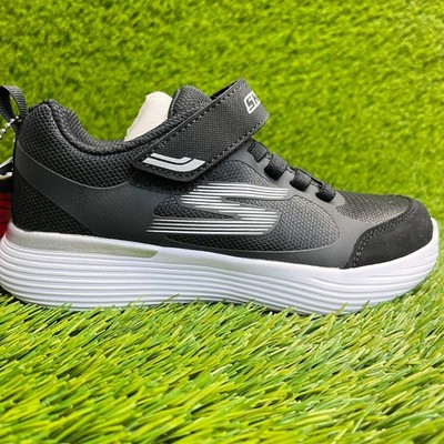 Skechers GO Run 400 V2 Watix Boys Size 1Y Black Athletic Running Shoes Sneakers