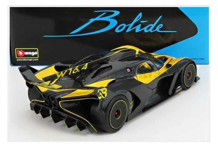 BURAGO BU11047Y BUGATTI - BOLIDE W16 8.0 FOUR-TURBO 1850hp 500km/h 2020 - YELLOW - Immagine 2 di 2