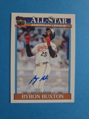 Byron Buxton Auto   2026 Topps Series 2 #91AS-BB (ON CARD AUTO) Twins 3.2G