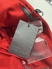 Alexander McQueen Vintage 2003 Red Satin Décolleté Corseted Dress IT40 WTags