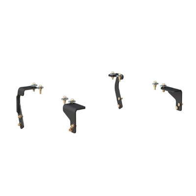 Curt Black 5th Wheel Rail Semi-Custom Bracket Kit for Ram 1500 16306