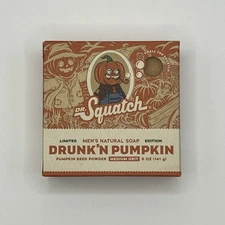 Dr Squatch Drunk’n Pumpkin Limited Edition Soap 5oz Drunken Halloween BRAND NEW