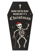 &Quot;;Dead Inside Coffin&Quot;; Cryptmas Wandbild In Sargformat