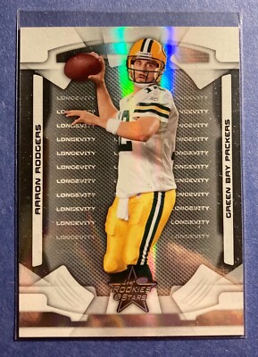 2008 Leaf Rookies And Stars #34 Aaron Rodgers Longevity Silver Holofoil /99