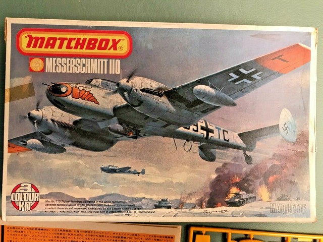 Vintage Matchbox Messerschmitt 110 