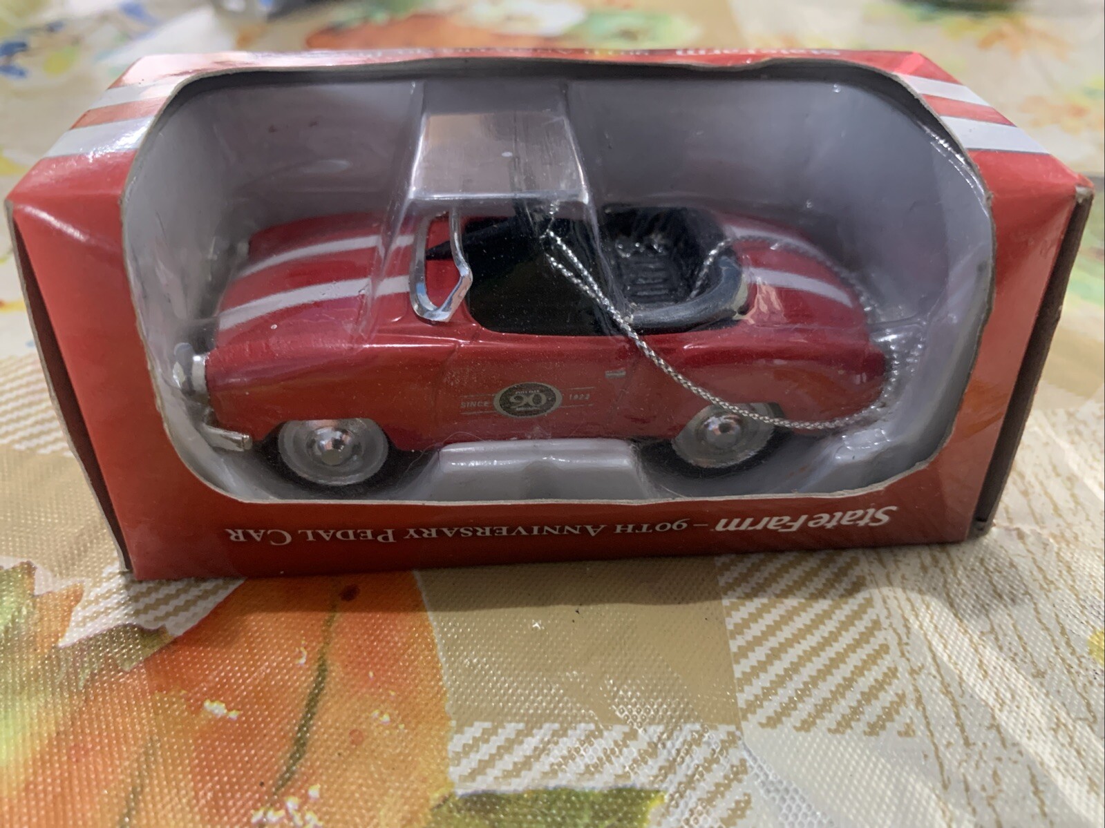 NEW State Farm 90th Anniversary Pedal Car 1:12 Scale Diecast Xmas Tree Ornament