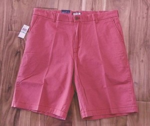 NWT Men/'s IZOD Saltwater Red Casual Shorts Size 36
