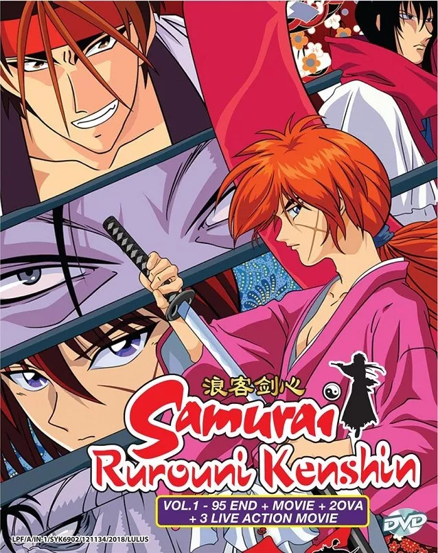 DVD Samurai Rurouni Kenshin COMPLETE Series + Movies + 2 OVA + Live Action  Movie