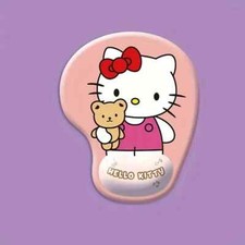 Cute Hello Kitty Mouse Pad Non Slip Backing With Wrist Pad New Pink