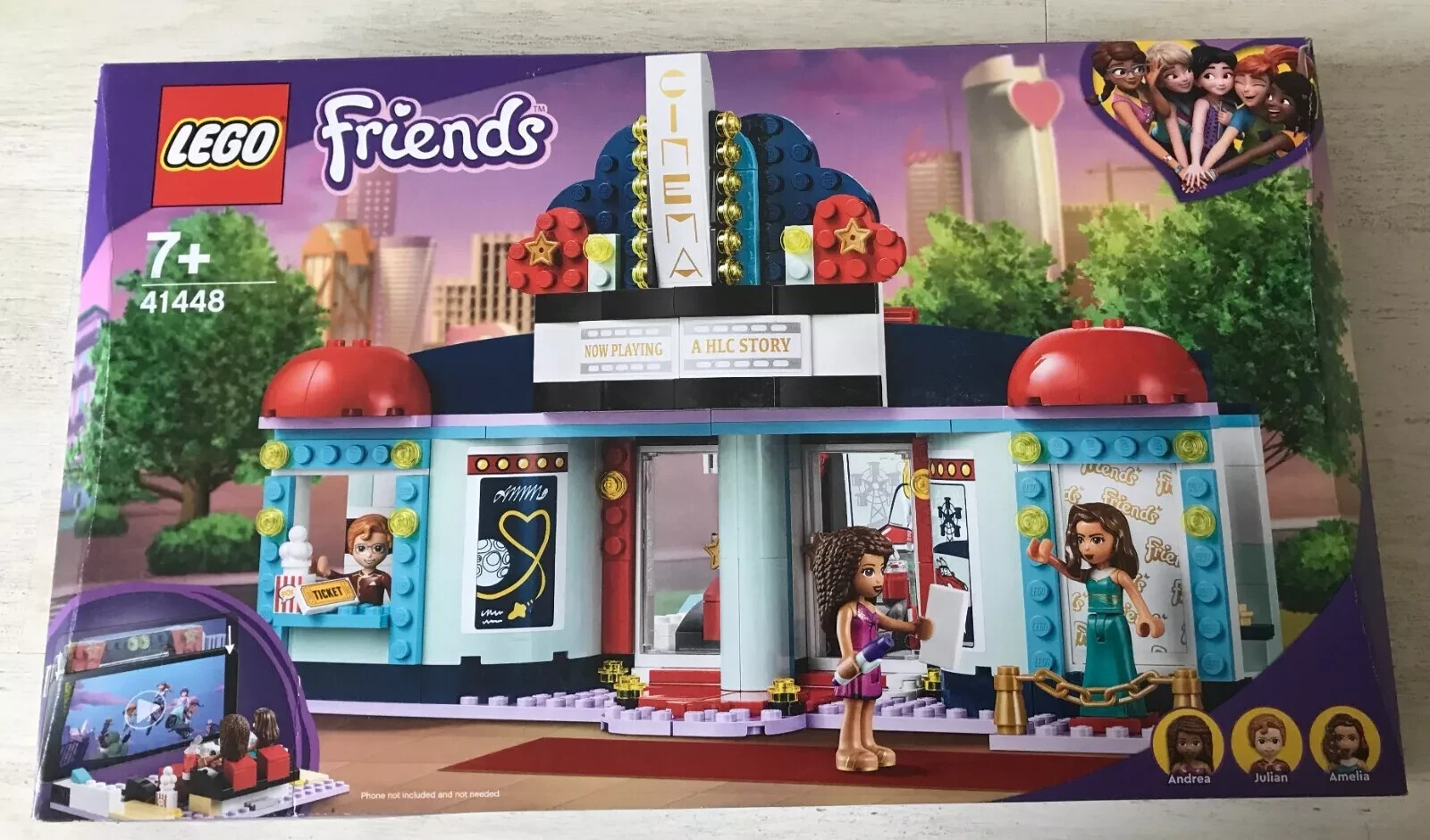 Le Cinéma de Heartlake City Lego Friends 41448 pour projeter des films avec votre smartphone