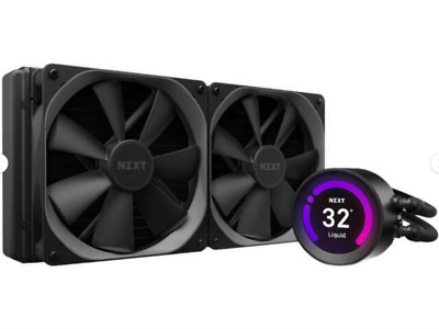 NZXT Kraken Z63 280mm AIO Liquid CPU Cooler LCD Display Dual Fan Black Preowned