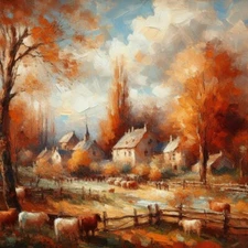 SERENITY is a 12" X 12" AI-generated, One-of-a-kind (OOAK) , Canvas Print