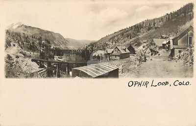Ophir Loop, CO Colorado 1909 RPPC Photo Postcard Copy