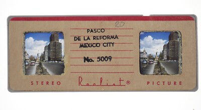 Stereo Realist 3D slide - Pasco De La Forma MEXICO CITY #5009