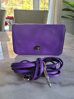 coach crossbody purple