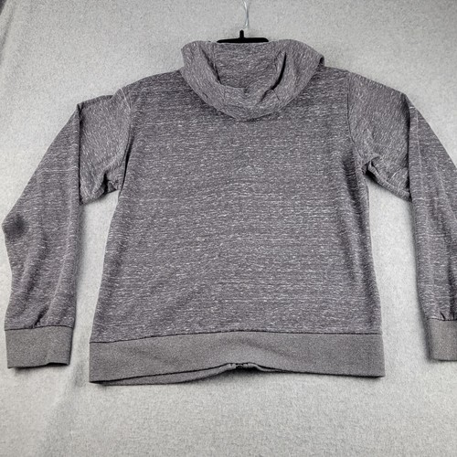 Young USA Sweater Girls Sz Medium M Gray Heathered Full Zip Hoodie Long Sleeve - Picture 12 of 12