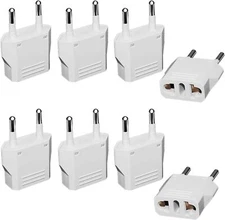 8 Pack European Travel Plug Adapter, US to Europe Plug Adapter, Type C Wall O...