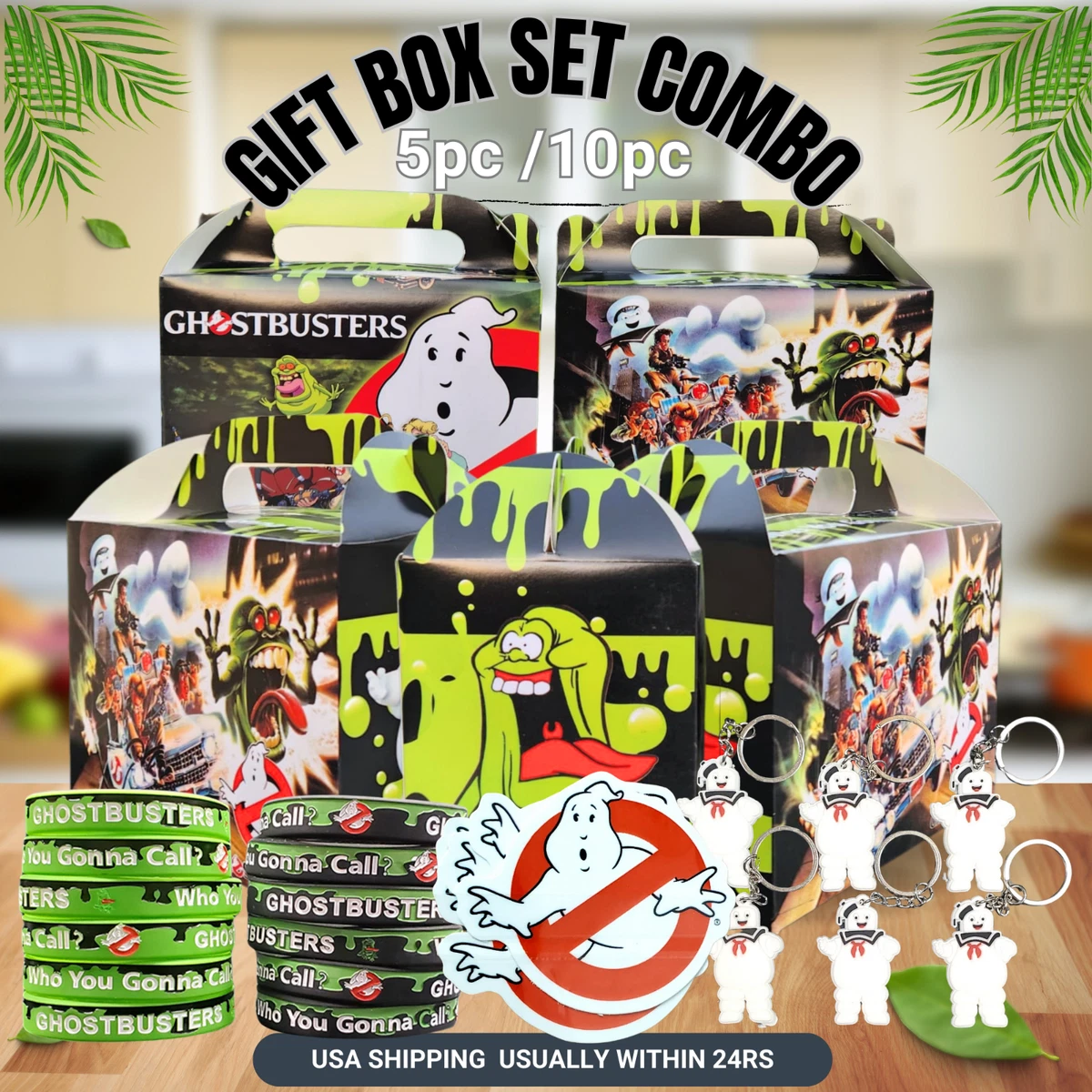 Ghostbusters Party Favor Bags – Set Of 8 Goodie Bags For Kids' Birthday Party Supplies