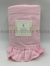 Pottery Barn Kids Ruffle Collection Cotton Sateen Duvet Cover Pink Twin A1339