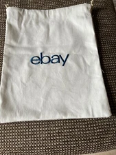 Small Ebay Dust Bag White Drawstring 8 X10 Inch
