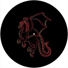 Slipmat Slip Mat Pad for 12" Turntable Vinyl LP DJ Record Player DRAGON LINES