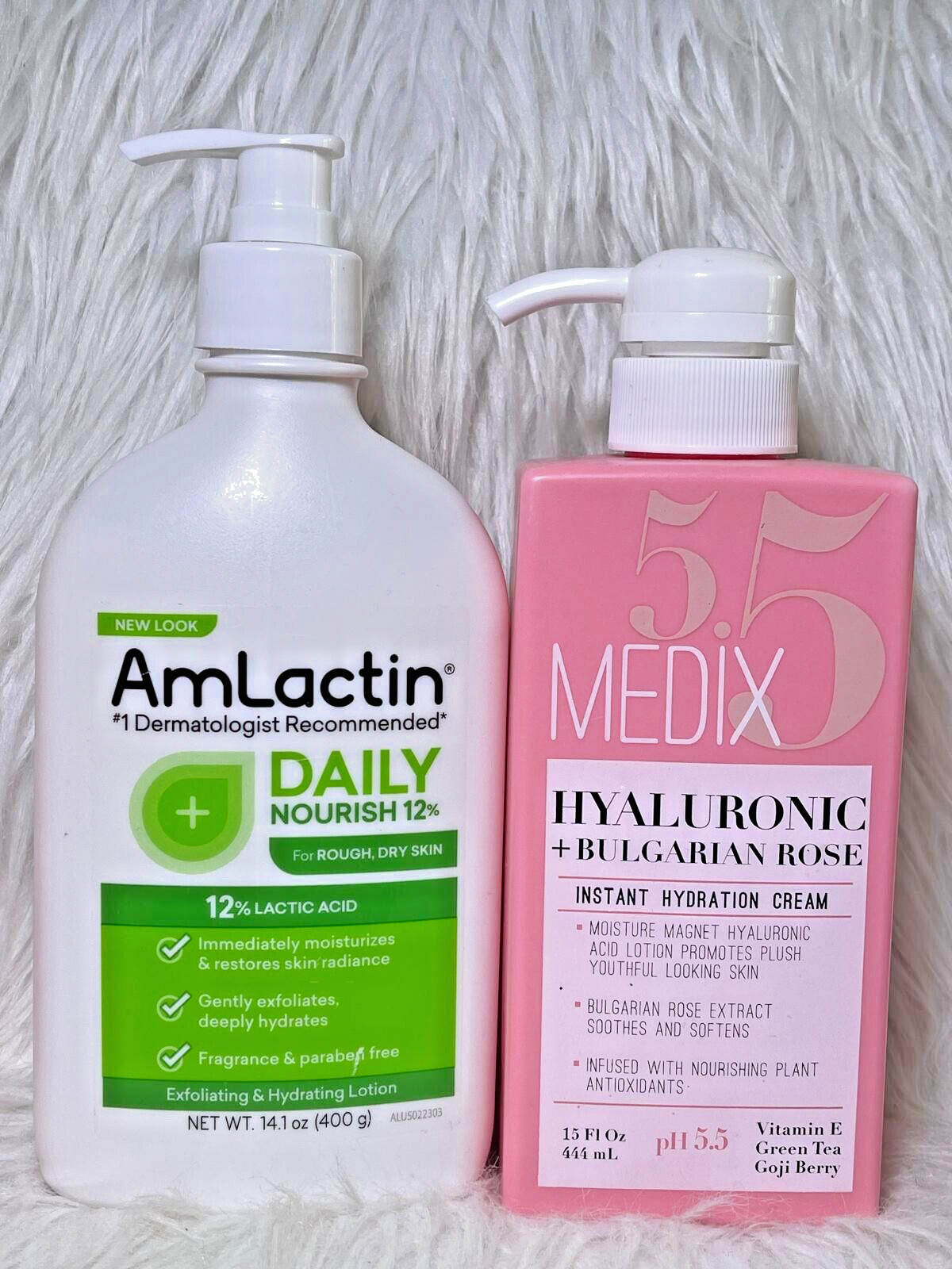 Amlactin Medix 5.5 Hyaluronic Lait Corporel Exfoliant Éclaircissant et Hydratant Anti Taches Brunes