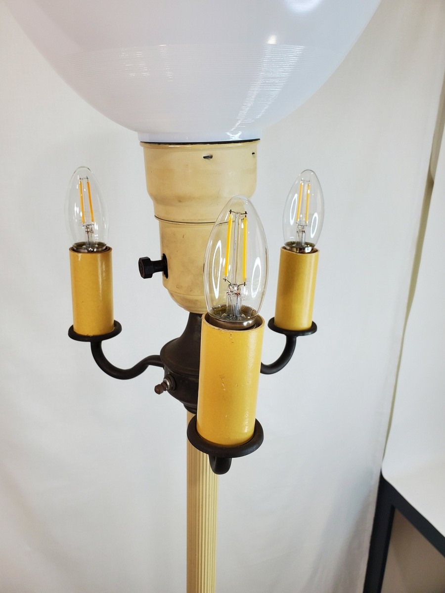 Vintage 5-Light Floor Lamp With Night Light Base | eBay