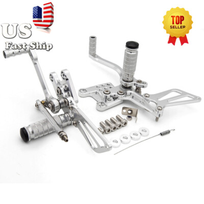 CNC Adjust Front Rearsets Footpeg Pegs Fit Suzuki GP SV650/SV650S SV1000/S 98-14